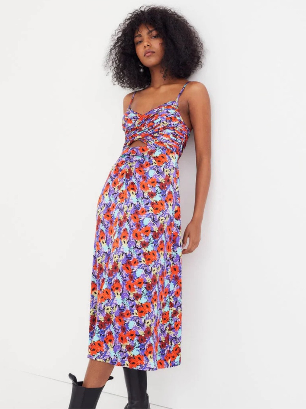 For Love and Lemons chiara floral midi dress